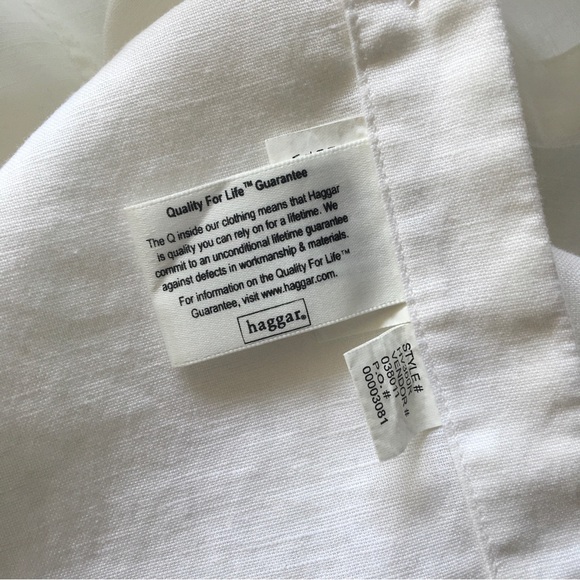 Classic White Linen/Cotton Shirt - Picture 5 of 7